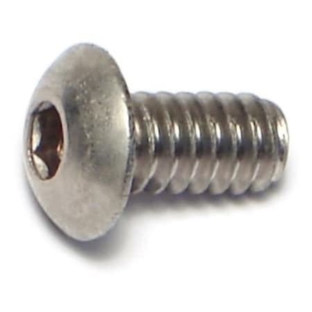 #10-24 Socket Head Cap Screw, 18-8 Stainless Steel, 3/8 In Length, 20 PK